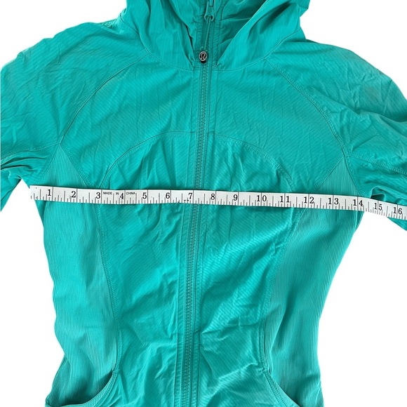 Lululemon Athletica Turquoise Full-Zip Hoodie – Size 4 - Picture 7 of 11